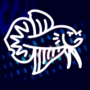 Butch The Bad Betta FIsh Character Illustration